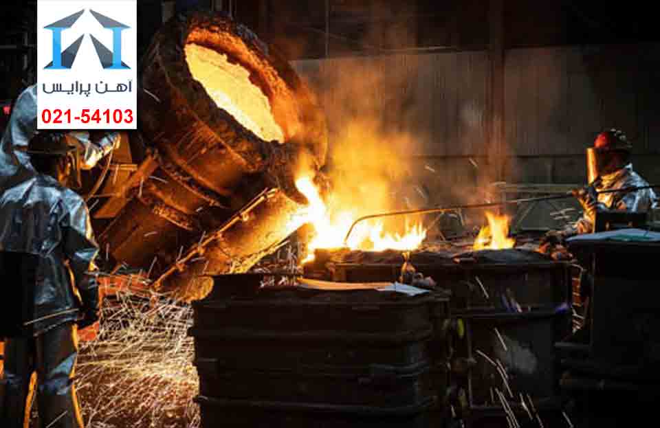 کاهش میزان تولیدات فولادی